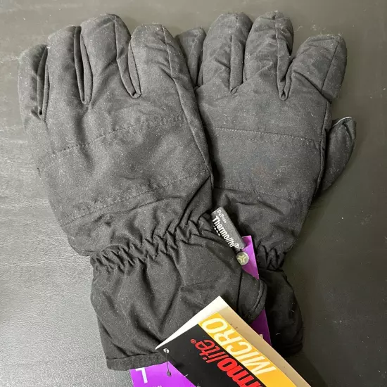 Vintage NEW Mens Insulated DuPont Winter Gloves Target Large Wrist Mint Cond.