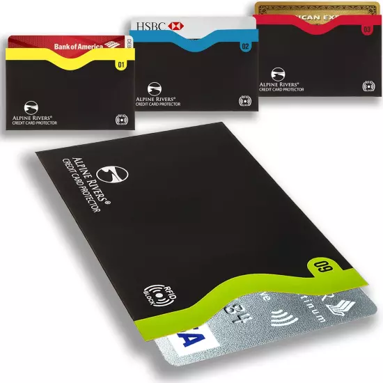 18 RFID Blocking Sleeves (14 Credit Card Holders & 4 Passport Protectors) Ultima