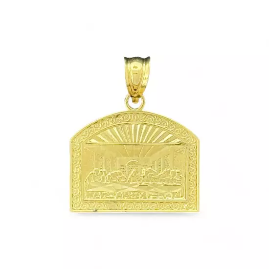 10KT Gold Last Supper Pendant - 1.8 Grm, Brand New