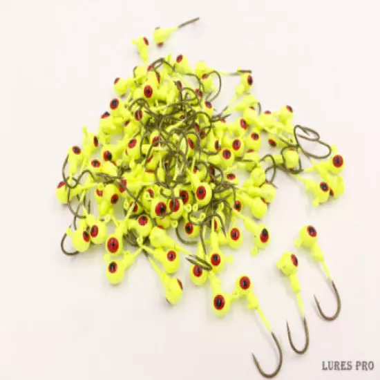 Lures Pro 50 PCs 1/32 1/16 oz 1/8 oz Lead Jig Heads Fishing hooks Crappie