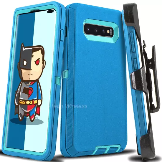 For Galaxy S10 + Plus S10e Case Cover Shockproof Series Fits Defender Belt Clip