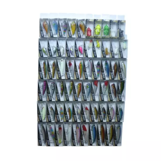 60pcs Hard Fishing Lures Minnow Shad Popper VIB Frog Crankbait Crank Bait Tackle