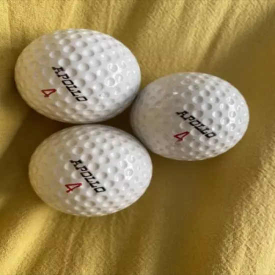 Vintage Appllo golf balls x3 boxed unused 