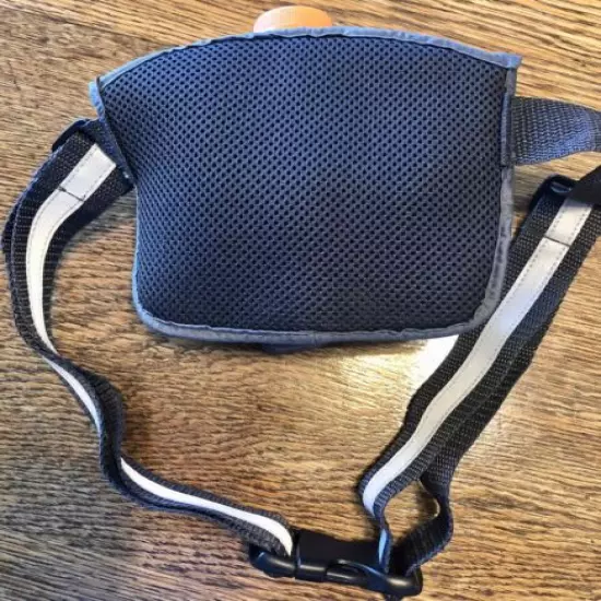 SPORTLINE FANNY WAIST PACK GREY/BLACK WATER BOTTLE HOLDER MULTI POCKETS 