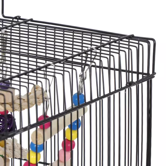 Multiple Sizes Rolling Bird Cage for Small Parrot Cockatiel Parakeet Cage Play