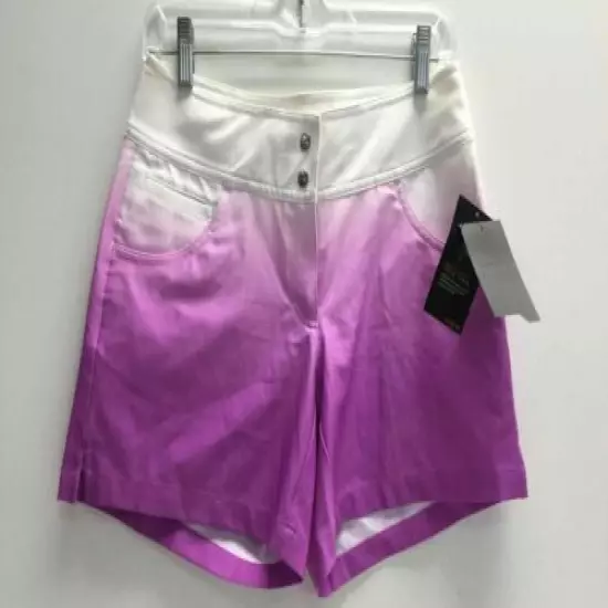 Womens Size 2 Slazenger purple/white Golf Short NWT