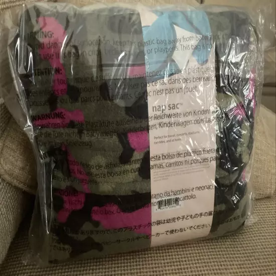 Lug Nap Sac Blanket And Pillow In Camo Orchid (Pink) - NEW In Package