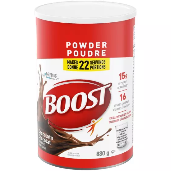 BOOST Nutritional Powder Instant Breakfast Drink Mix Chocolate 880G/31Oz {Import