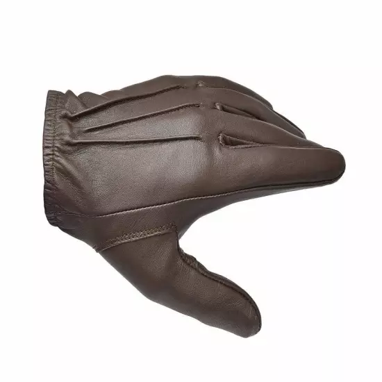 Thin Leather Police Search Driving Gloves 