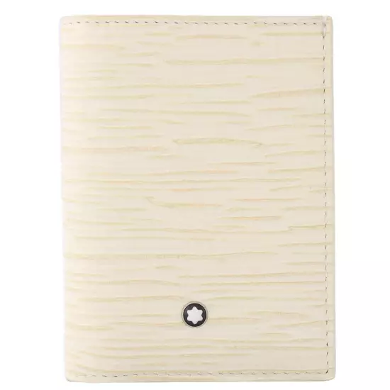 Montblanc Meisterstuck 4810 Mini Leather Wallet In Ivory 130941