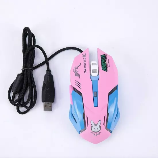 OW Mouse Breathing LED Backlit Gaming Mouse Genji Reaper Wired USB Computer