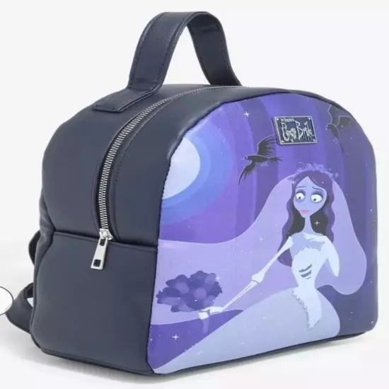 Corpse Bride Blue Emily Mini Backpack Bag Tim Burton Crow Halloween NEW