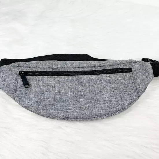 Tinyat Mens Gray Travel Fanny Bag Waist Pack Sling Pocket Lightweight Belt Bag