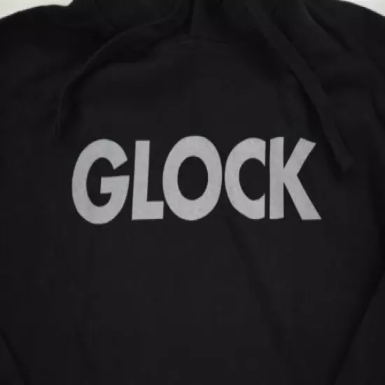 GLOCK PERFECTION HOODED SWEATSHIRT LARGE BLACK 17 19X 22 43X 44 47 48 BRAND NEW