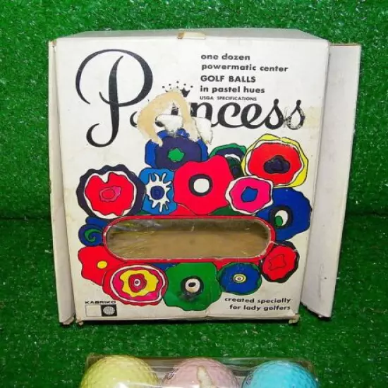 PRINCESS GOLF BALLS KABRIKO JAPAN 1960S NEVER OPENED MINT LADIES