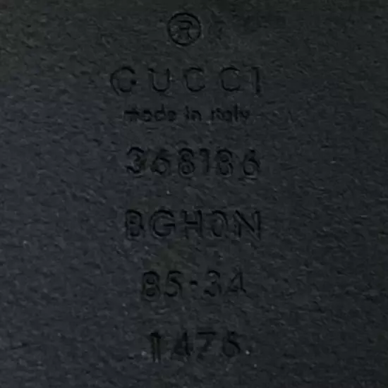 Very popular GUCCI Belt Logo Silver Black not