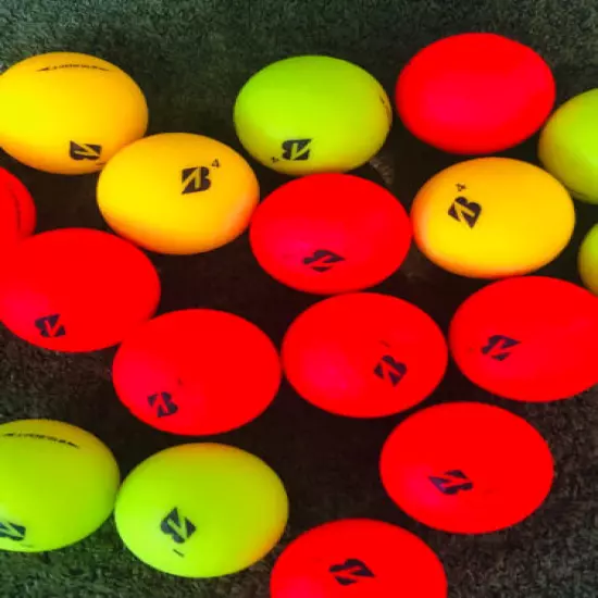 15 Near Mint Bridgestone e12 Soft Assorted Matte Color Golf Balls 5A/4A