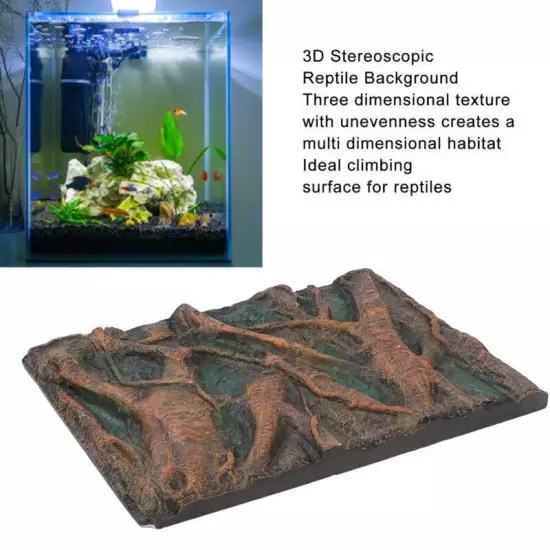 3D Aquarium Fish Tank Wall Art Background 60x45cm Home Decor