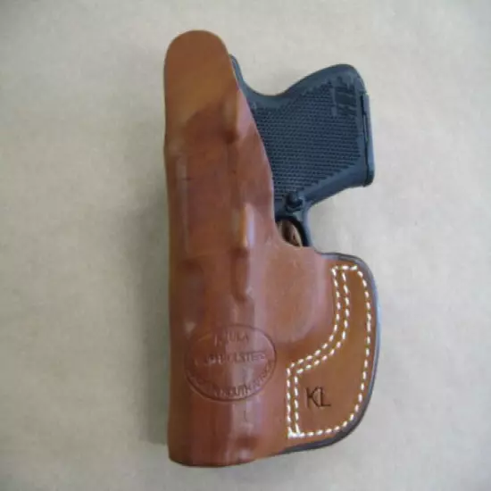 Ruger LCP 380 IWB Inside Waistband Molded Leather Concealed Carry Holster TAN