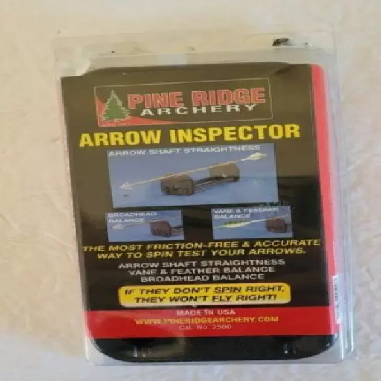 Pine Ridge Archery Arrow Inspector Vane & Feather Balance Straightness #02500