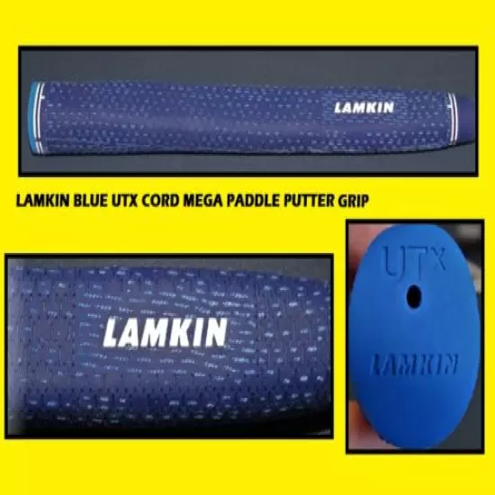 Lamkin Blue UTX Cord Mega Paddle Putter Grip - New - 116g - .580 - Back In Stock