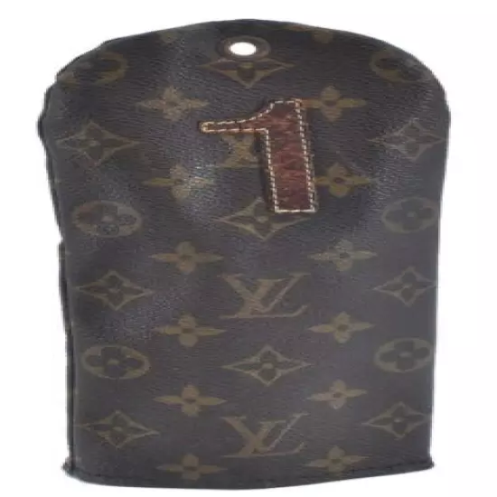 Auth Louis Vuitton Monogram Protege-bois No1 M58241 Golf Club Head Cover G2602