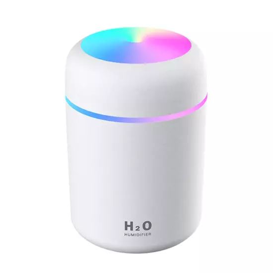 300Ml Mini Air Humidifier Ultrasonic Aroma Essential Oil Diffuser Auto Shut-Off 