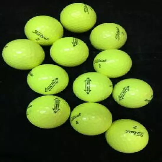 Yellow Titleist Tour Speed.....12 Near Mint AAAA Used Golf Balls...FREE SHIP