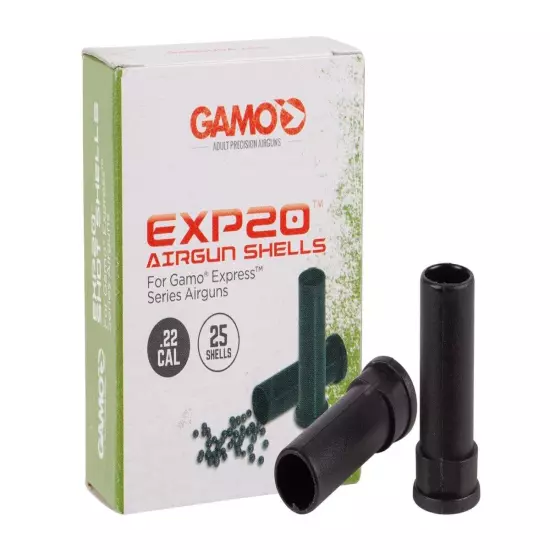 GAMO 25ct Viper & Shadow Express EXP20 .22 Caliber Air Rifle Pellet Shotshells