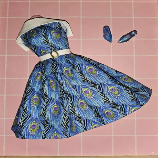 Vintage Style Barbie Dress Handmade 