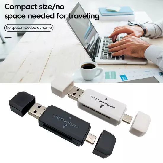 Card Reader 2 in 1 Type C SD TF Card Reader USB 2.0 Card Reader for PC|