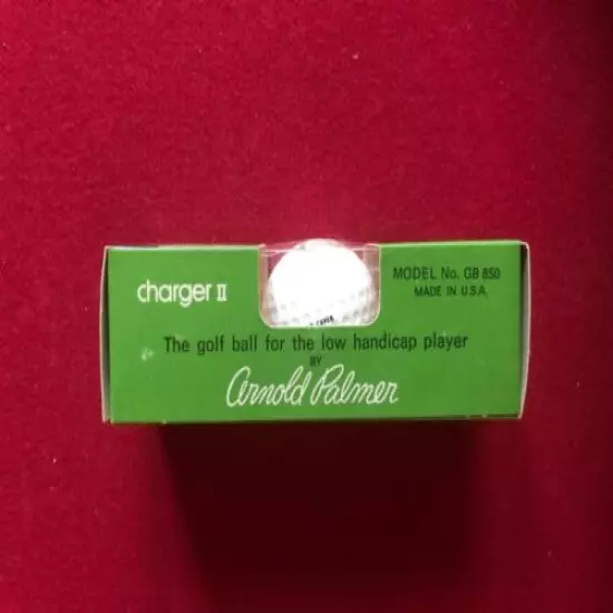 1973, Arnold Palmer, "Un-Opened" Sleeve "Charger II" Golf Balls (Scarce/Vintage)