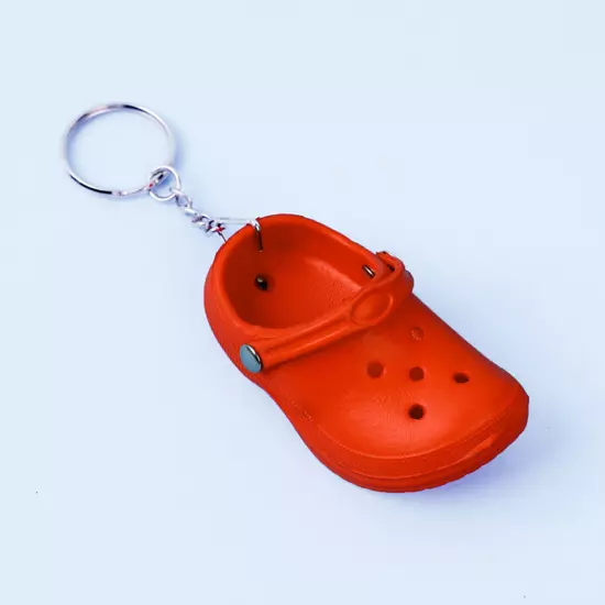 Color Slipper Keychain Shoes Keyring Backpack Sandal Crocs Funny Pendant Mini