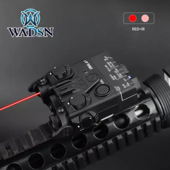 WADSN Tactical Mini DBAL A2 Red IR Laser Aiming PEQ Laser Strobe Light Combo