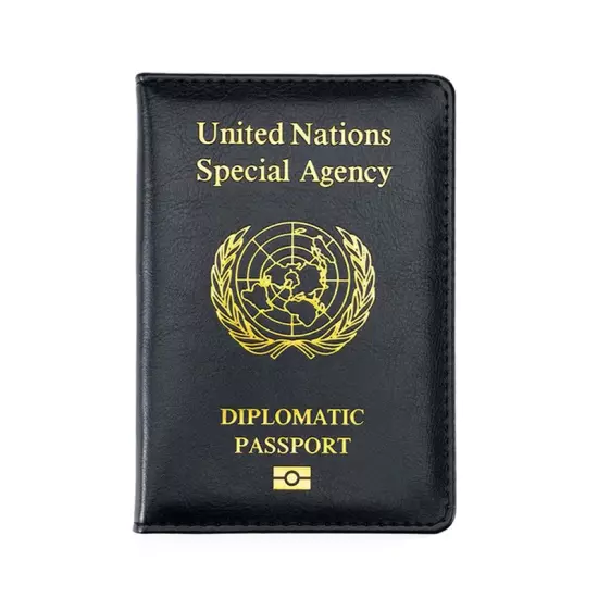 Personalized United Nations Passport Cover Diplomatic Holder Special Agency New