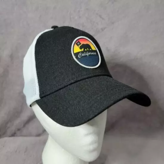 CALLAWAY California Retro Cali Trucker Snapback BLK/WHT Mesh Hat/Cap *FREE SHIP