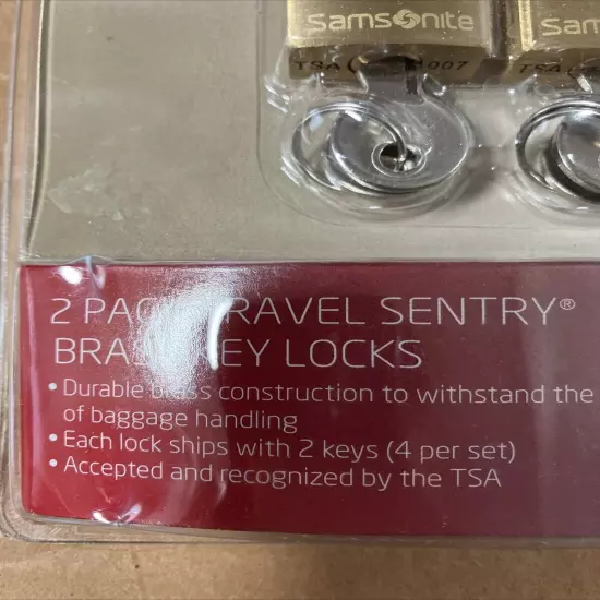 Package Of 2 New Samsonite Luggage Travel Accesories Locks