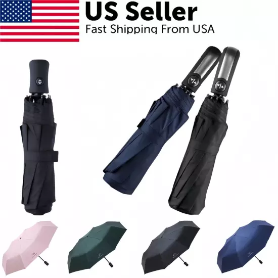 Automatic Umbrella Anti-UV Sun/Rain Windproof 3 Folding Compact Umbrella