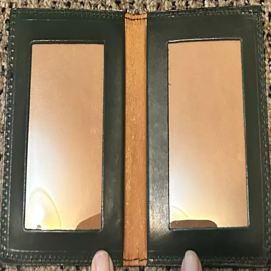 Ralph Lauren Bi-Fold Travel Picture Frame Green small