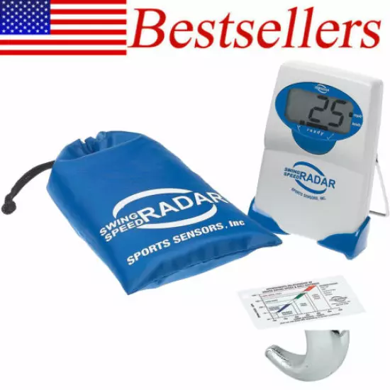 Golf Swing Speed Radar Blue Small Microwave Doppler Sensor ‎Unisex-adult- Blue