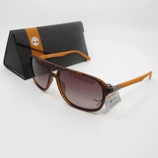 Timberland New Polarized TB9200/S 52H Tortoise/Brown Gradient Aviator Sunglasses