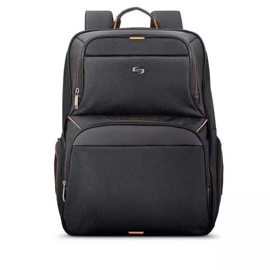 $120 SOLO Black Bacpack Travel Laptop carry on Bag