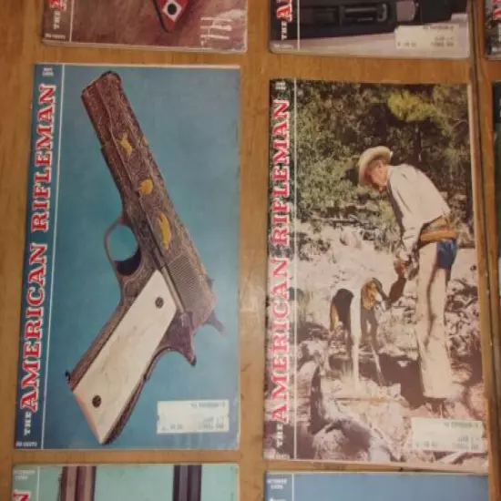 Vintage American Rifleman Magazines 1956 - Entire Year - 12 Months