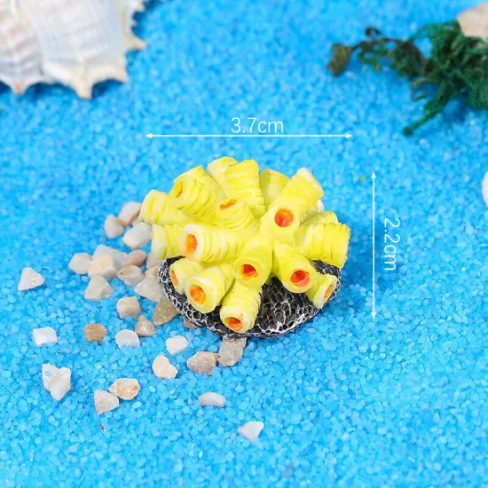 Mini Resin Simulated Coral Seaweed Aquarium Decoration Craft Micro Landscape