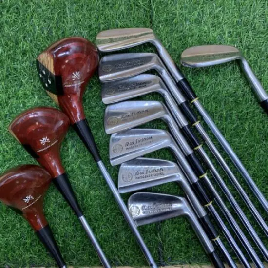 MAX FAULKNER HB&S PINSEEKER IRONS WOODS CLUBS Vintages Golf Set