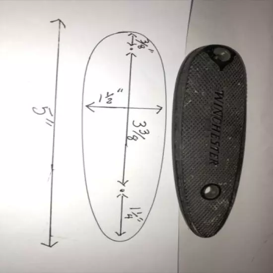 Winchester Rifle/Shotgun Flat Butt Plate-#377