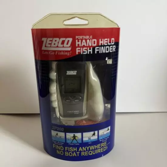 Zebco Model ZF200 Portable Handheld Hand Held Fish Finder New Sealed Packing