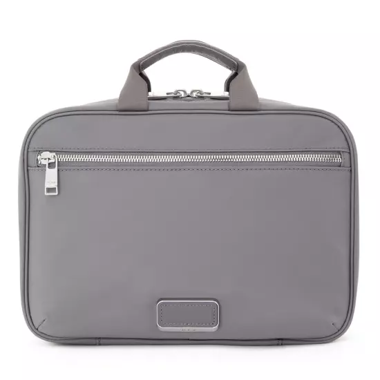 NEW TUMI Voyageur MADELINE Zippered Cosmetic Toiletry Bag - FOG GREY GRAY