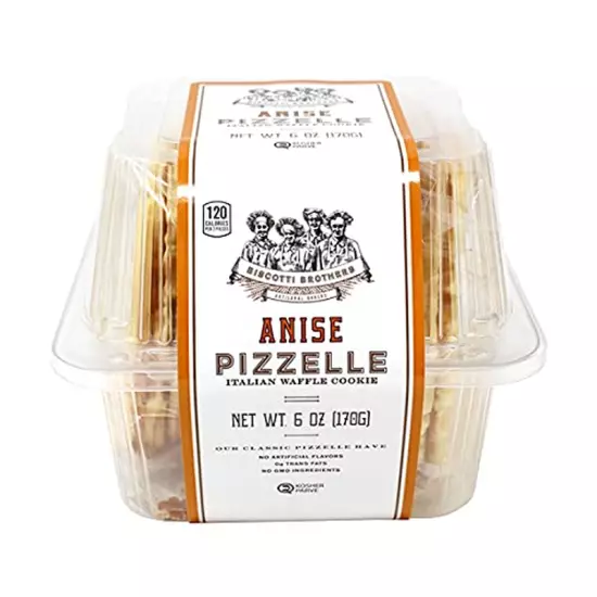 Pizzelle Cookie, Anise, 6 Ounce