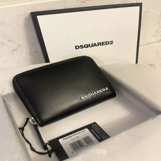 DSQUARED2 Card Holder GRAFFITI All Black WALLET